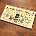 Welcome To The Patio Bar Sign For Garden Welcome Plaque Welcome To The Patio Bar Sign For Garden Welcome Plaque