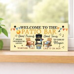 Welcome To The Patio Bar Sign For Garden Welcome Plaque Welcome To The Patio Bar Sign For Garden Welcome Plaque