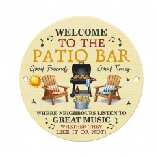 Welcome Patio Bar Sign Acrylic Garden Sign Welcome Plaque