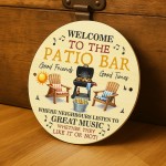 Welcome Patio Bar Sign Acrylic Garden Sign Welcome Plaque Welcome Patio Bar Sign Acrylic Garden Sign Welcome Plaque