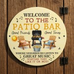 Welcome Patio Bar Sign Acrylic Garden Sign Welcome Plaque Welcome Patio Bar Sign Acrylic Garden Sign Welcome Plaque
