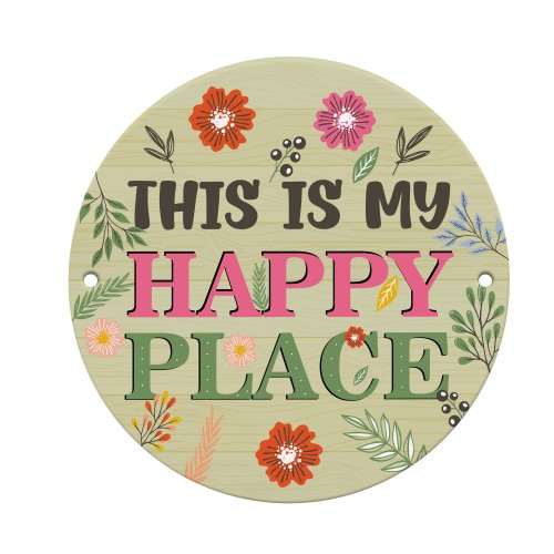 Funny Garden Sign This Is My Happy Place Sign For Garden Shed