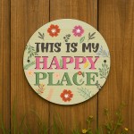Funny Garden Sign This Is My Happy Place Sign For Garden Shed