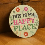 Funny Garden Sign This Is My Happy Place Sign For Garden Shed