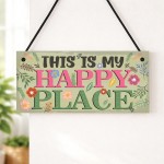 Garden Sign Plaques for Outside Yard Sign This Is My Happy Place