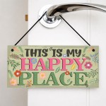 Garden Sign Plaques for Outside Yard Sign This Is My Happy Place