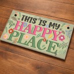 Garden Sign Plaques for Outside Yard Sign This Is My Happy Place