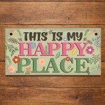 Garden Sign Plaques for Outside Yard Sign This Is My Happy Place