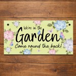 Garden Sign Plaque Hanging Welcome Sign Were In The Garden Sign