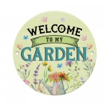 Welcome To My Garden Acrylic Round Hanging Sign Garden Sign Welcome To My Garden Acrylic Round Hanging Sign Garden Sign