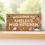 Personalised Mud Kitchen Sign For Kids Children Welcome Plaque