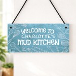 Personalised Welcome To The Mud Kitchen Sign Messy Play Area Personalised Welcome To The Mud Kitchen Sign Messy Play Area