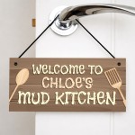 Personalised Mud Kitchen Welcome Sign Outdoor Messy Play Area Personalised Mud Kitchen Welcome Sign Outdoor Messy Play Area