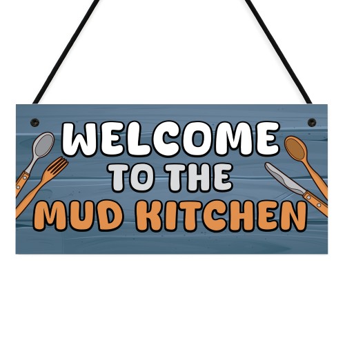 Mud Kitchen Welcome Play Area Garden Sign For Kids Children 