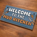 Mud Kitchen Welcome Play Area Garden Sign For Kids Children 