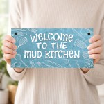 Mud Kitchen Outdoor Garden Sign For Children Welcome Sign
