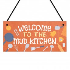 Welcome To The Mud Kitchen Sign Kids Outdoor Play Kitchen Decor 