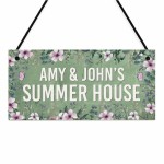 Summerhouse Sign Personalised Shed Plaque Welcome Garden Sign