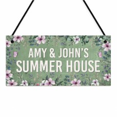 Summerhouse Sign Personalised Shed Plaque Welcome Garden Sign