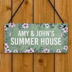 Summerhouse Sign Personalised Shed Plaque Welcome Garden Sign