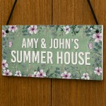 Summerhouse Sign Personalised Shed Plaque Welcome Garden Sign