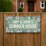 Summerhouse Sign Personalised Shed Plaque Welcome Garden Sign