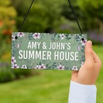 Summerhouse Sign Personalised Shed Plaque Welcome Garden Sign
