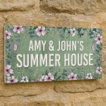 Summerhouse Sign Personalised Shed Plaque Welcome Garden Sign