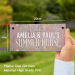 Personalised Summerhouse Sign Hanging Shed Plaque Welcome Sign