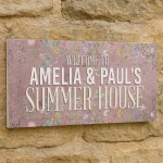 Personalised Summerhouse Sign Hanging Shed Plaque Welcome Sign