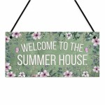 Summerhouse Sign Hanging Shed Plaque Welcome Garden Sign Summerhouse Sign Hanging Shed Plaque Welcome Garden Sign