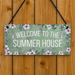 Summerhouse Sign Hanging Shed Plaque Welcome Garden Sign Summerhouse Sign Hanging Shed Plaque Welcome Garden Sign