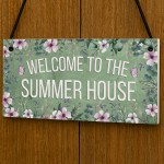 Summerhouse Sign Hanging Shed Plaque Welcome Garden Sign Summerhouse Sign Hanging Shed Plaque Welcome Garden Sign
