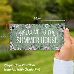 Summerhouse Sign Hanging Shed Plaque Welcome Garden Sign Summerhouse Sign Hanging Shed Plaque Welcome Garden Sign