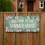 Summerhouse Sign Hanging Shed Plaque Welcome Garden Sign Summerhouse Sign Hanging Shed Plaque Welcome Garden Sign
