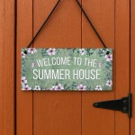Summerhouse Sign Hanging Shed Plaque Welcome Garden Sign Summerhouse Sign Hanging Shed Plaque Welcome Garden Sign