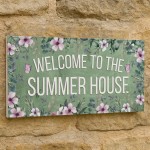 Summerhouse Sign Hanging Shed Plaque Welcome Garden Sign Summerhouse Sign Hanging Shed Plaque Welcome Garden Sign