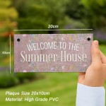 Welcome To The Summerhouse Sign Hanging Shed Plaque Garden Sign Welcome To The Summerhouse Sign Hanging Shed Plaque Garden Sign