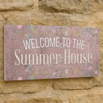 Welcome To The Summerhouse Sign Hanging Shed Plaque Garden Sign Welcome To The Summerhouse Sign Hanging Shed Plaque Garden Sign