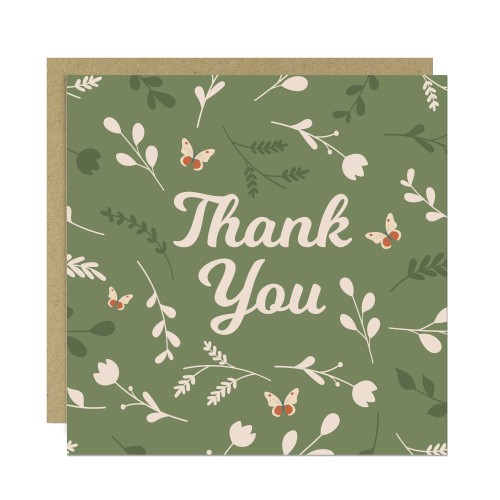 Floral Thank You Card with Envelope Appreciation Card Floral Thank You Card with Envelope Appreciation Card