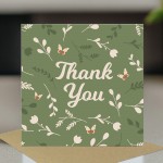 Floral Thank You Card with Envelope Appreciation Card Floral Thank You Card with Envelope Appreciation Card