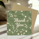 Floral Thank You Card with Envelope Appreciation Card Floral Thank You Card with Envelope Appreciation Card
