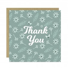 Floral Thank You Appreciation Card For Women Teachers Volunteers