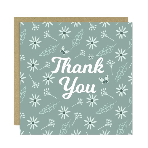 Floral Thank You Appreciation Card For Women Teachers Volunteers Floral Thank You Appreciation Card For Women Teachers Volunteers