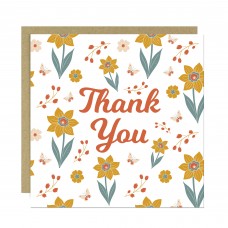 Thank You Card for Teacher Floral Thank You Greeting Card