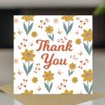 Thank You Card for Teacher Floral Thank You Greeting Card Thank You Card for Teacher Floral Thank You Greeting Card