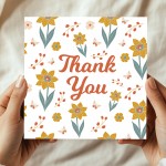 Thank You Card for Teacher Floral Thank You Greeting Card Thank You Card for Teacher Floral Thank You Greeting Card