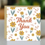 Thank You Card for Teacher Floral Thank You Greeting Card Thank You Card for Teacher Floral Thank You Greeting Card