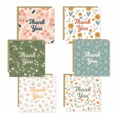 Thank You Cards Pack of 6 with Envelopes Appreciation Card
