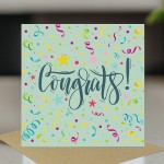 Congrats Card For Friends Family Colleagues Well Done Congrats Card For Friends Family Colleagues Well Done